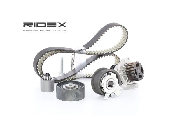 RIDEX 3096W0003: Kit cinghia distribuzione, pompa acqua N° denti: 141, Largh.: 30,00, 36mm, con pompa acqua