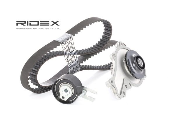 RIDEX 3096W0009: Kit de distribution + pompe à eau Nbr. dents: 137, Largeur: 25mm, avec pompe à eau