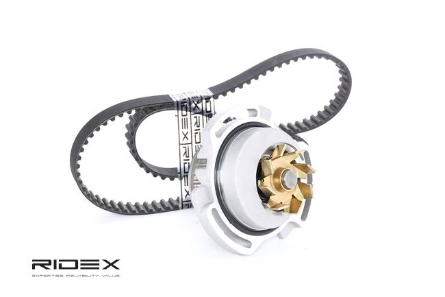 RIDEX 3096W0110: Bomba de agua + kit de correa de distribución Núm. dientes: 128, Ancho: 19mm, con bomba de agua