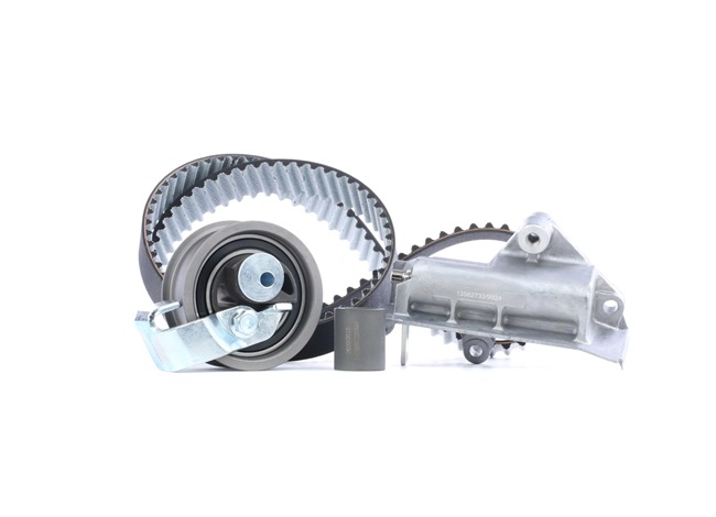 RIDEX 307T0199: Kit cinghia di distribuzione N° denti: 120, 1143mm, con accessori, con ammortizzatore serraggio, Rullo tenditore