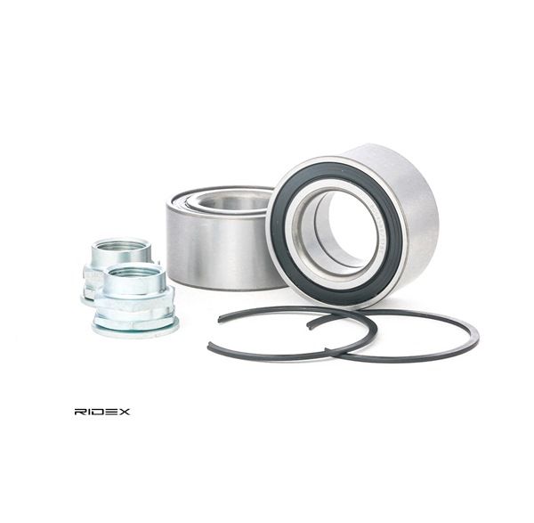 RIDEX 654W0953: Juego de cojinete de rueda eje delantero, ambos lados, contiene dos juegos de cojinetes de rueda
