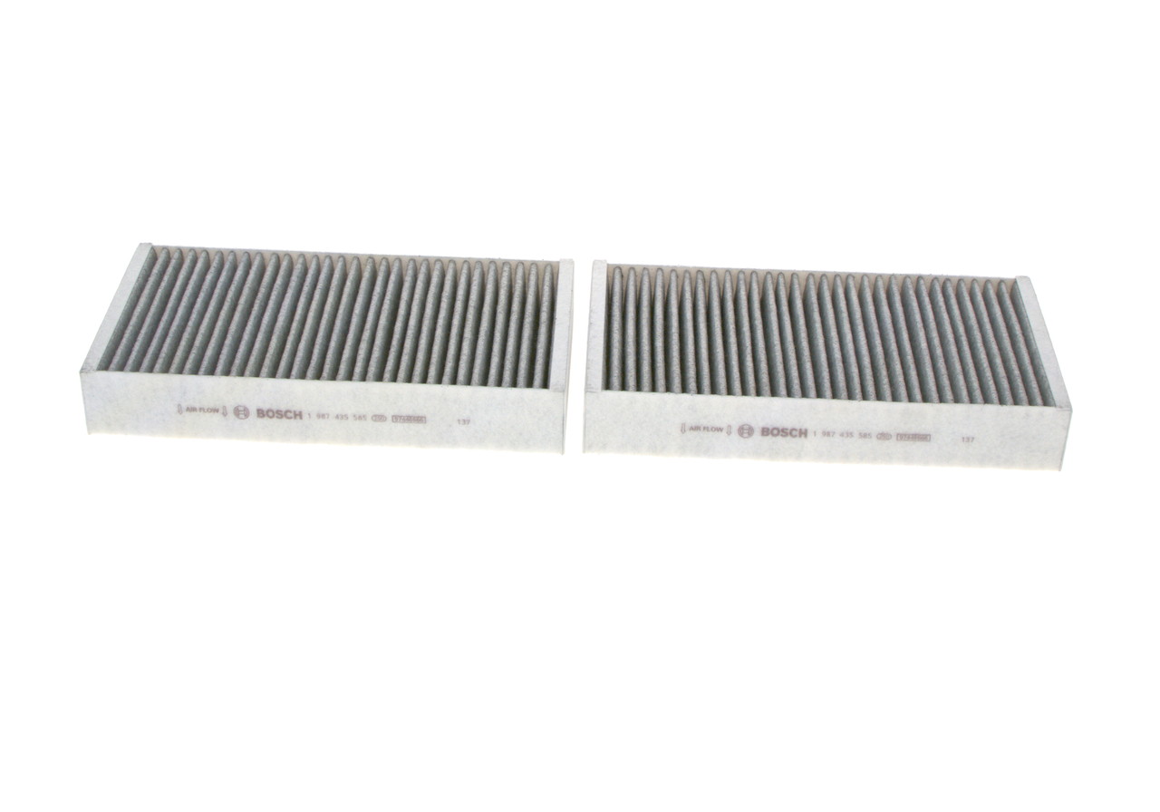 BOSCH 1 987 435 585: Filtro de habitáculo Filtro de carbón activado