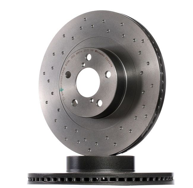 BREMBO 09.A921.1X: Bremsscheibe Ø: 293mm, gelocht/innenbel., Ø: 293mm, beschichtet XTRA LINE