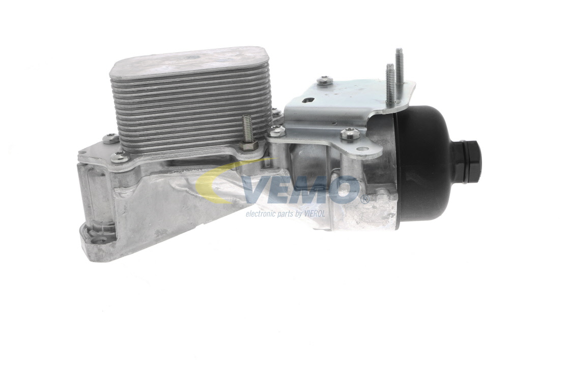VEMO V42-60-0007 Ölkühler mit Ölfiltergehäuse, mit Ölkühler, mit Ölfilter, mit Dichtungen, ohne Druckschalter, Original VEMO Qualität