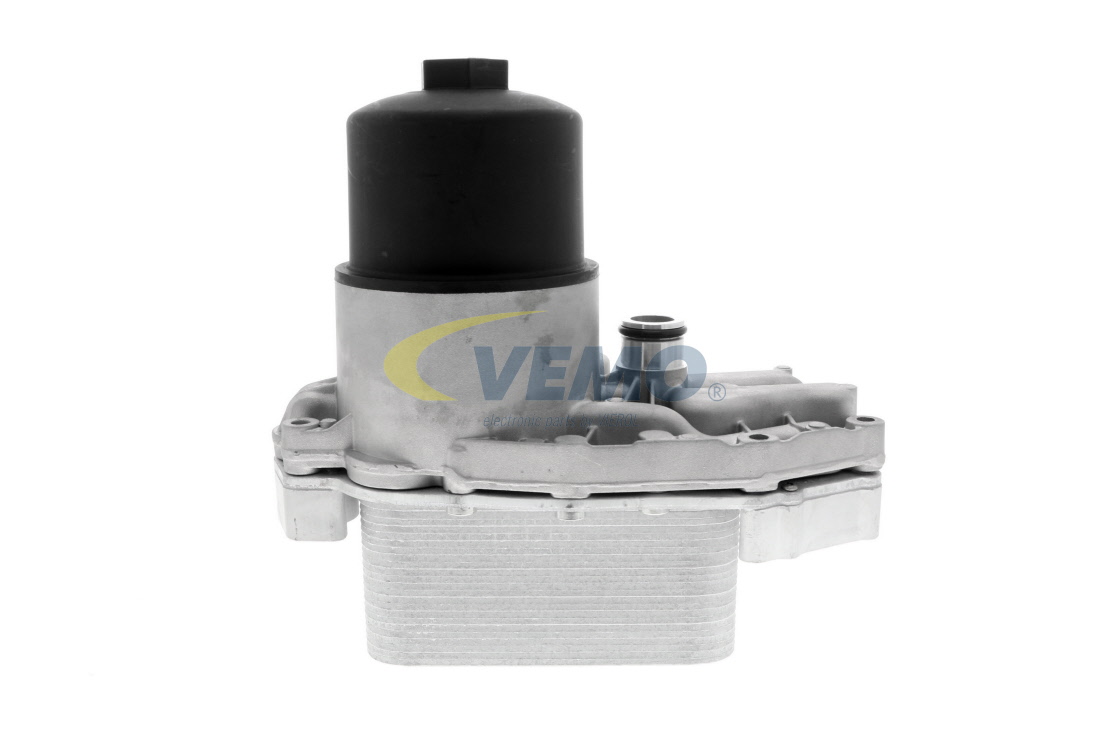 VEMO V48-60-0017: Radiator ulei, ulei motor cu carcasă pentru filtrul de ulei, cu radiator de ulei, cu filtru de ulei, cu garnituri, fara comutator presiune, Original VEMO Quality