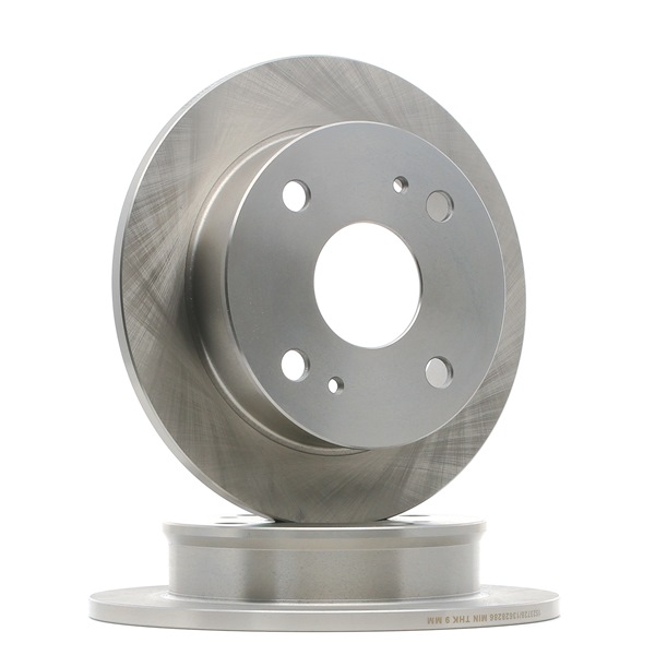 RIDEX 82B1265: Disco de freno Eje trasero, Ø: 231mm, macizo, Hierro fundido, Ø: 231mm, sin recubrimiento, sin tornillos