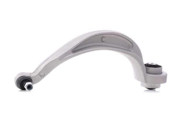 RIDEX 273C0746: Barra oscilante de suspensión de ruedas debajo, Eje delantero, derecha, Aluminio, con apoyo de caucho, con rótula de suspensión/carga, con rótulas, con tuerca
