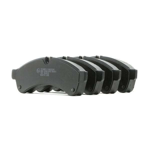 RIDEX 402B1101: Piduriklotsid Tagasild