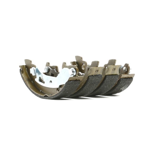 RIDEX 70B0350: Bremsbackensatz Hinterachse, 180mm, mit Zubehör, Foto entspricht Lieferumfang, mit Handbremshebel