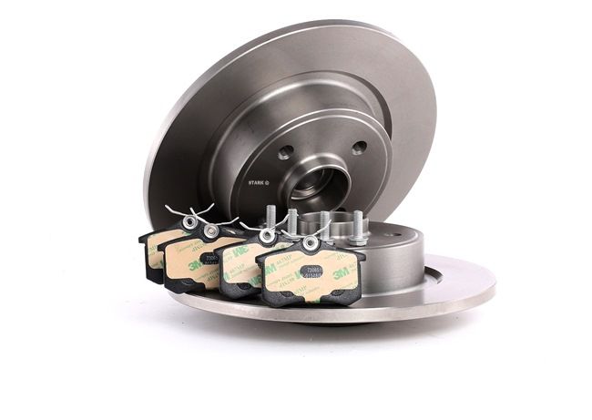 STARK SKBK-1090357: Kit de discos de freno y pastillas Eje trasero, Ø: 274mm, macizo, con cojinete rueda, con anillo sensor ABS