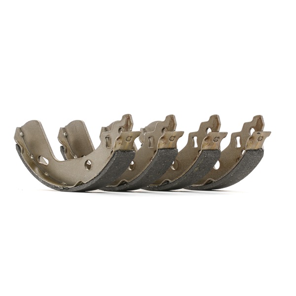 RIDEX 70B0358: Bremsbackensatz Hinterachse, 200,0mm, ohne Radbremszylinder, mit Hebel