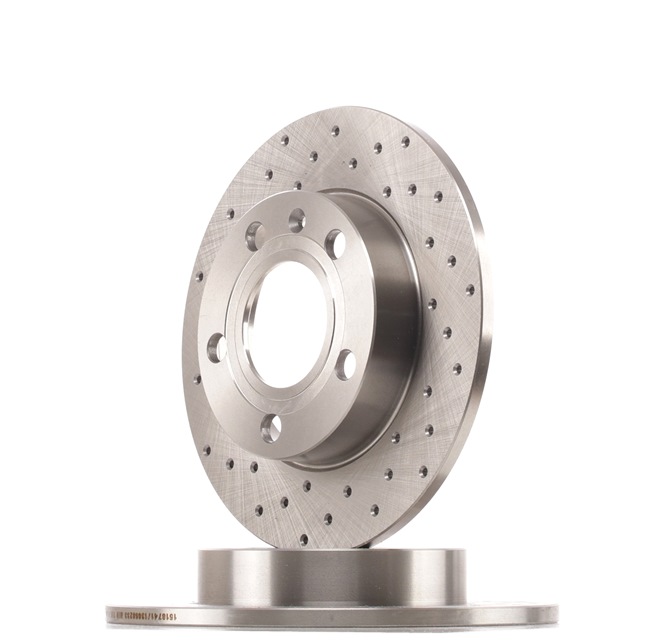 RIDEX 82B1746: Disque de frein Essieu arrière, Ø: 245mm, plein, perforé, Ø: 245mm, revêtu