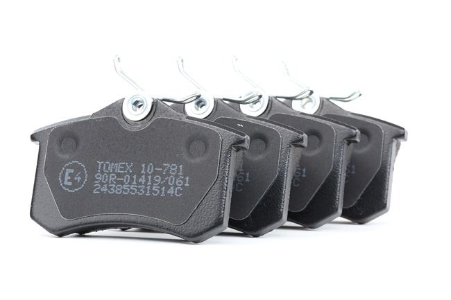 TOMEX brakes TX 10-781: Bremsbeläge Hinterachse, mit Bremssattelschrauben