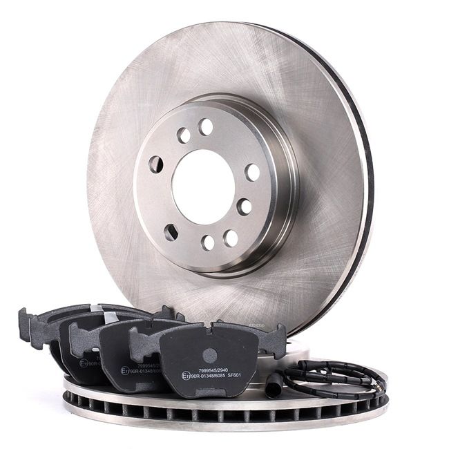 RIDEX 3405B0300: Bremsscheiben und -beläge Vorderachse, Ø: 332mm, Belüftet, mit Anti-Quietsch-Blech