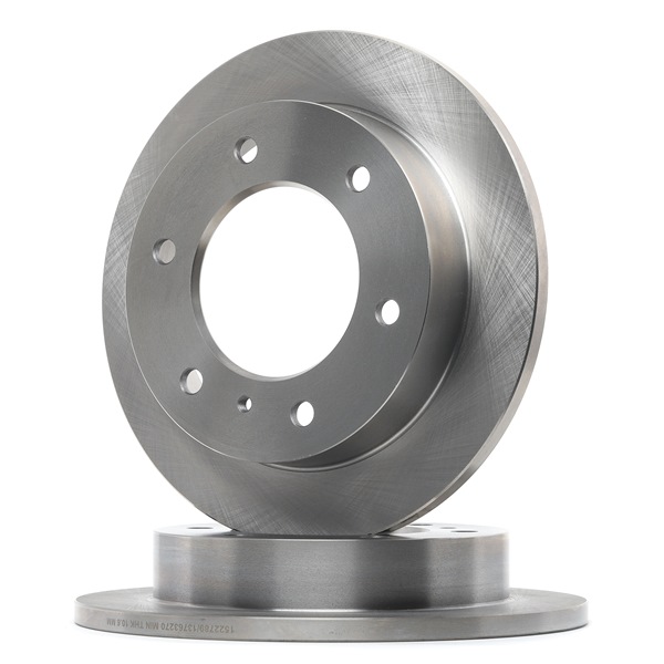 RIDEX 82B1770: Brzdový kotúč Zadna naprava, Ø: 265mm, plný, Ø: 265mm, naolejovaný, bez skrutiek