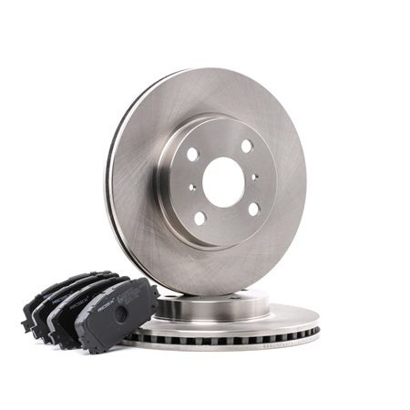 RIDEX 3405B0304: Bremsscheiben und -beläge Vorderachse, Ø: 255mm, Belüftet, mit Anti-Quietsch-Blech