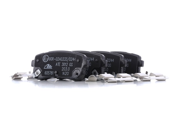 ATE 13.0460-5781.2: Juego de pastillas de freno con accesorios