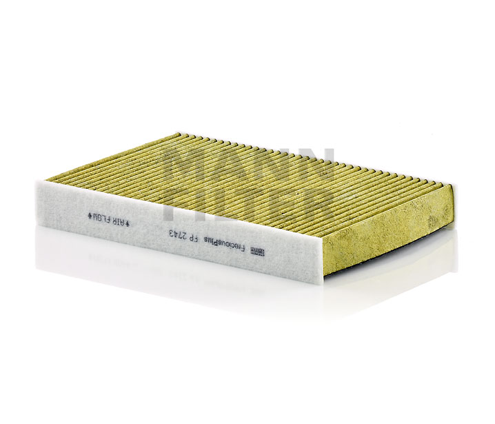 MANN-FILTER FP 2743: Filter vnútorného priestoru FreciousPlus Filter aktívneho uhlia s Polyfenolom, s antibakteriálnym účinkom, Filter na jemný prach (PM 2.5), s fungicídnym účinkom, Filter aktívneho uhlia