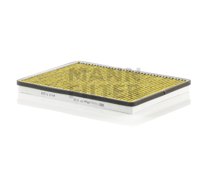 MANN-FILTER FP 3132: Filtru, aer habitaclu FreciousPlus Filtru carbune activ cu polifenol, cu efect antibacterial, Filtru praf fin (PM 2.5), cu efect fungicid, Filtru carbon activ