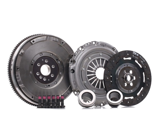 VALEO 837108: Kit ambreiaj FULLPACK DMF with High Efficiency Clutch cu volant cu masă dublă, cu set suruburi, cu set suruburi de siguranta, cu rulment presiune