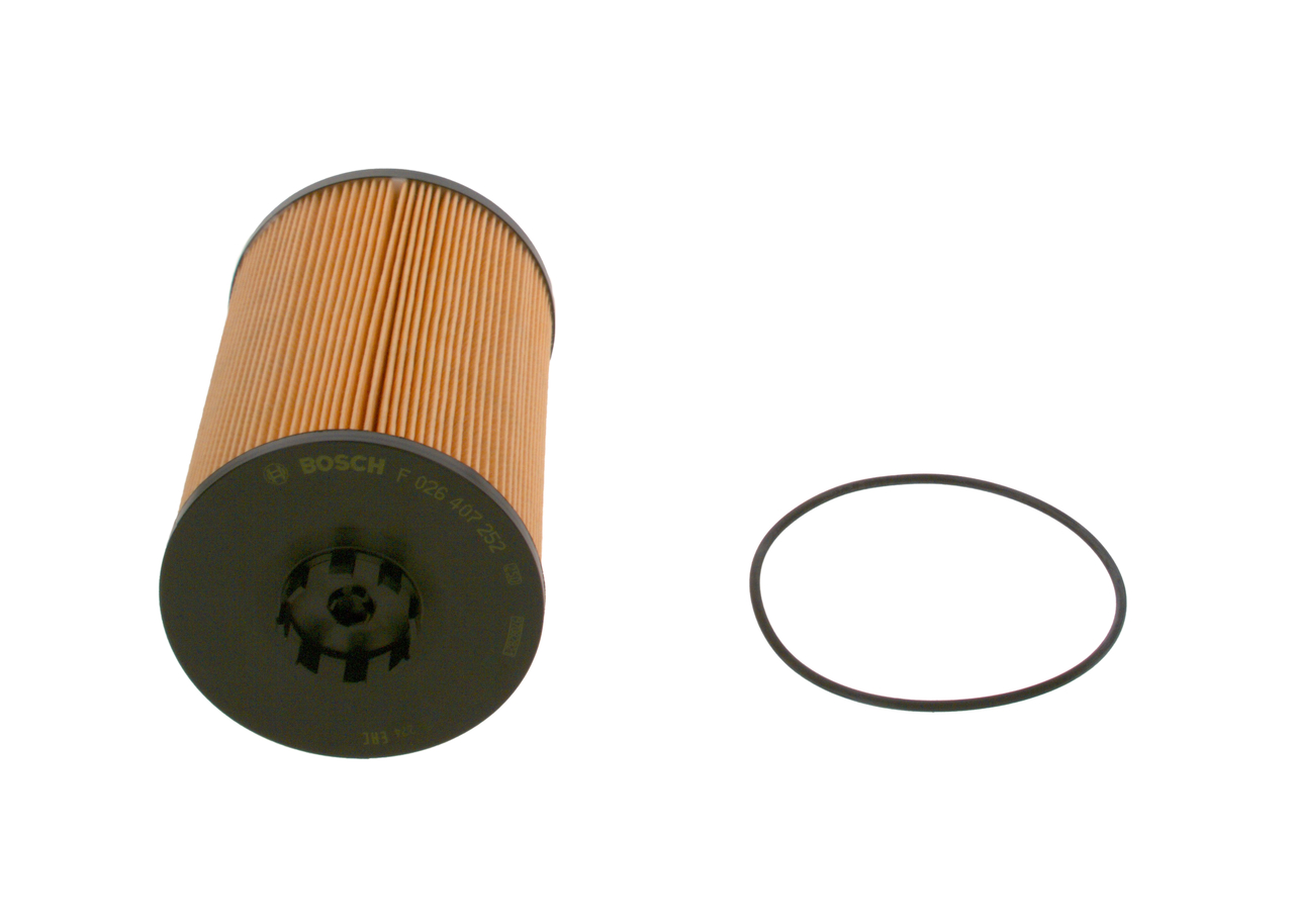 BOSCH F 026 407 252: Filtro olio con guarnizione