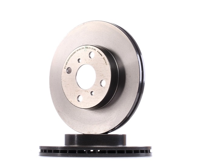 BREMBO 09.5736.11: Disc de frână PRIME LINE - UV Coated Ř: 255mm, ventilat interior, Ř: 255mm, acoperit (cu un strat protector)