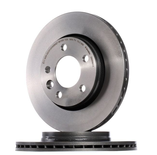 BREMBO 09.9582.11 Bremsscheiben VW Transporter 6 Pritsche / Fahrgestell (SFD, SFE, SFL, SFZ) 2.0 TDI 102 PS Diesel