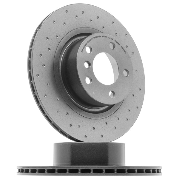 BREMBO 09.B569.1X: Disc de frână XTRA LINE - Xtra Ř: 330mm, perforat/ventilat interior, Ř: 330mm, acoperit (cu un strat protector), cu suruburi