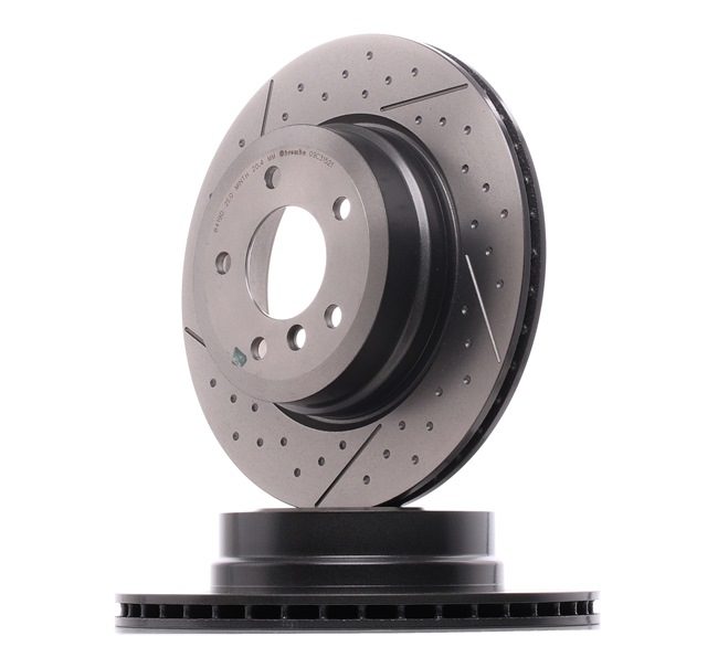 BREMBO 09.C315.21: Disc de frână PRIME LINE - UV Coated Ř: 324mm, ventilat interior, cu fante/perforat, Ř: 324mm, acoperit (cu un strat protector), cu suruburi