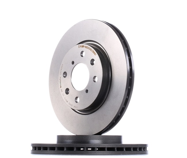 BREMBO 09.C934.11: Bremsscheibe PRIME LINE - UV Coated Ø: 256mm, innenbelüftet, Ø: 256mm, beschichtet, mit Schrauben