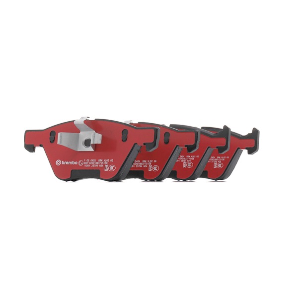 BREMBO P 06 040X: Juego de pastillas de freno XTRA LINE sin accesorios, Chapa antichirridos