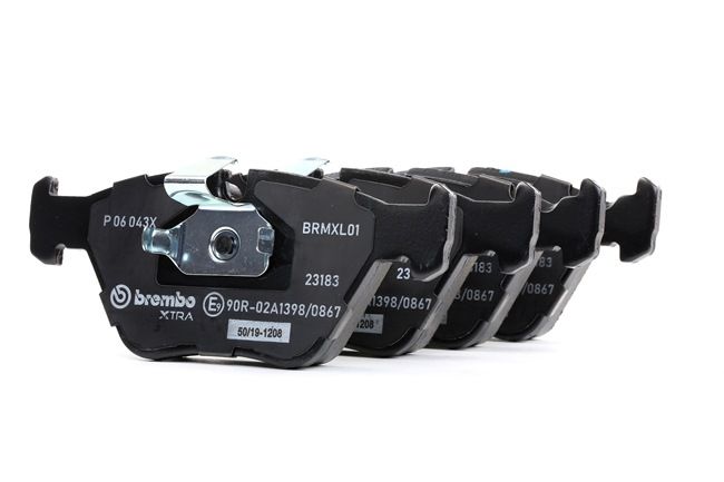 BREMBO P 06 043X: Bromsbelägg XTRA LINE utan tillbehör, Anti-skrik-plåt