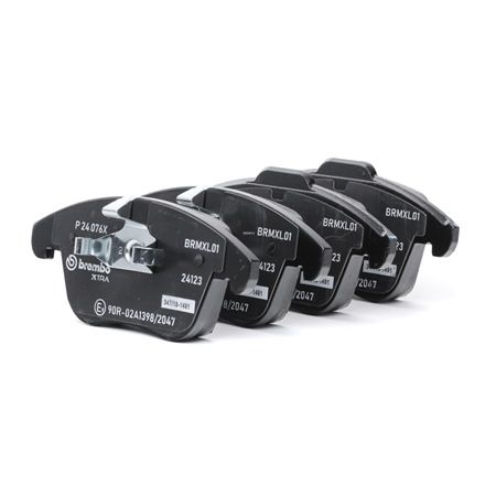 BREMBO P 24 076X: Piduriklotsid XTRA LINE ilma lisavarustuseta, koos kokkusurumisvastase plekiga