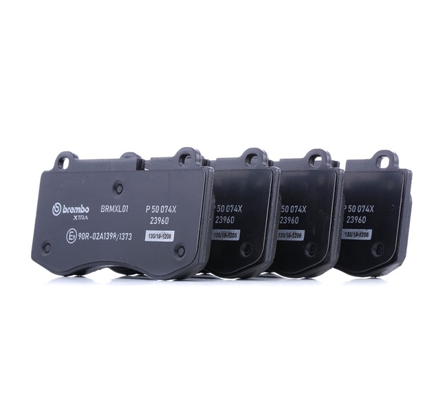 BREMBO P 50 074X: Plăcuțe de frână XTRA LINE fara accesorii, cu tabla anti scartait