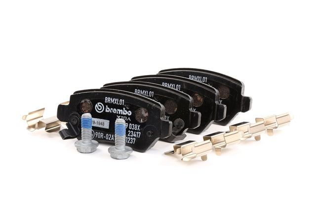 BREMBO P 59 038X: Remblokken XTRA LINE Met toebehoren, Met remzadelschroef, Met anti-kreukplaat