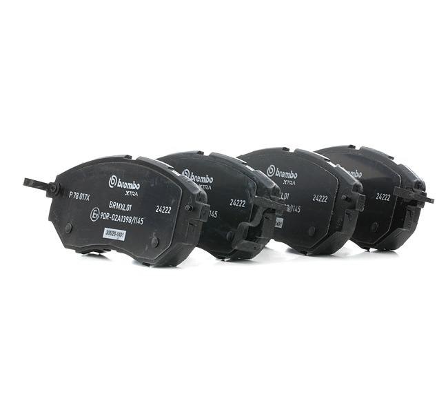 BREMBO P 78 017X: Juego de pastillas de freno XTRA LINE sin accesorios, Chapa antichirridos
