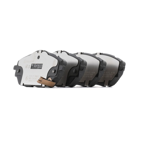 BREMBO P 83 171: Plăcuțe de frână PRIME LINE cu acceasorii, cu clema piston, cu tabla anti scartait