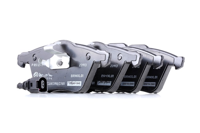 BREMBO P 85 129X: Fékbetét készlet, tárcsafék XTRA LINE Tartozékok nélkül, csikorgásgátló lemezzel