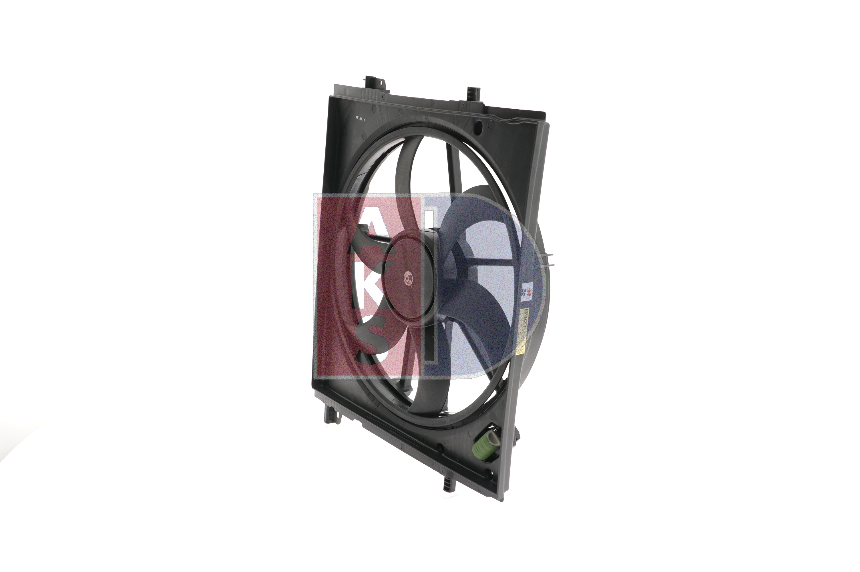 AKS DASIS 078096N: Ventilator, radiator 478mm, cu rama aerisire radiator