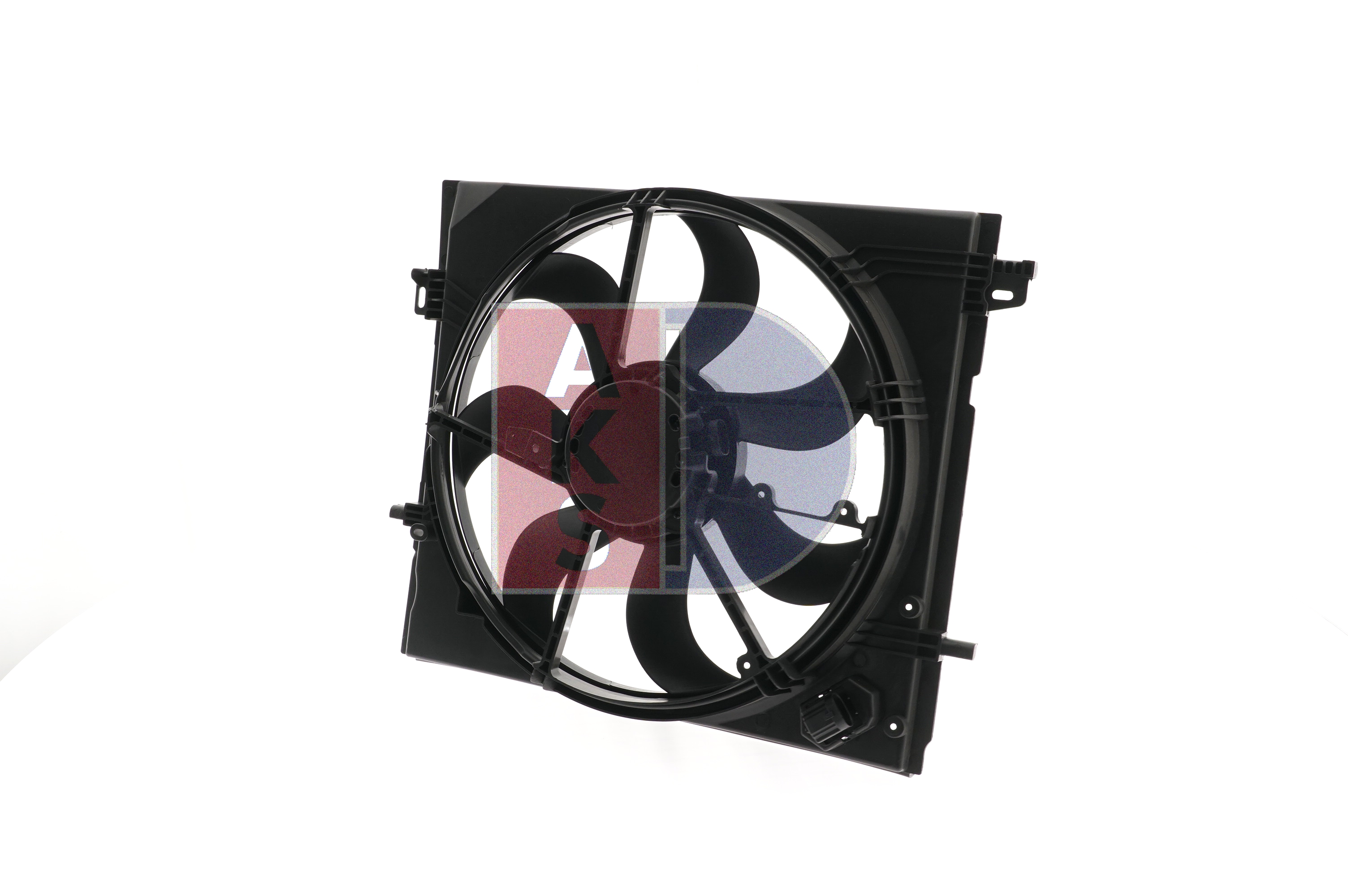 AKS DASIS 078097N: Ventilator, radiator 478mm, cu rama aerisire radiator