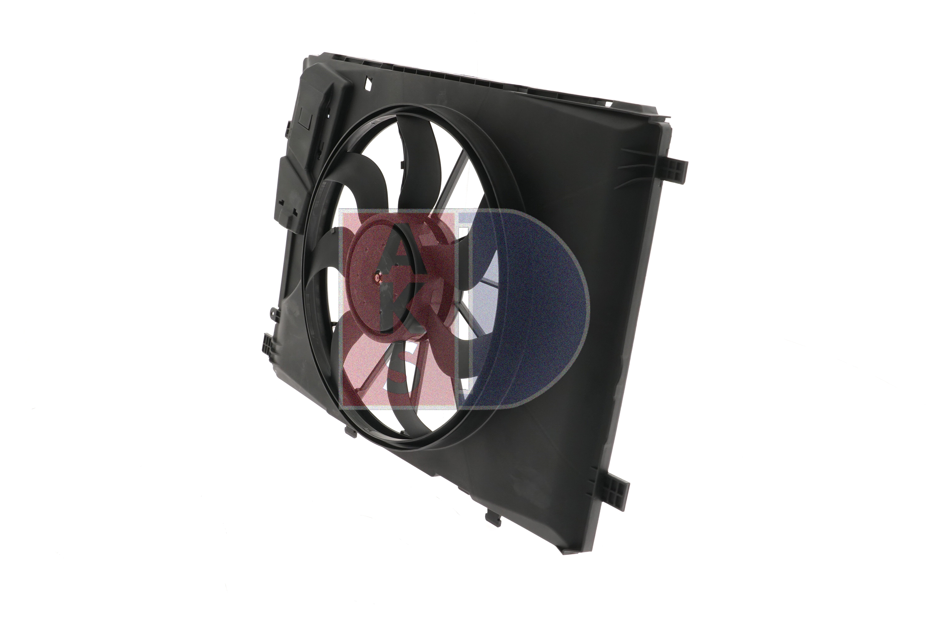 AKS DASIS 128195N: Ventilator, radiator 385mm, cu rama aerisire radiator