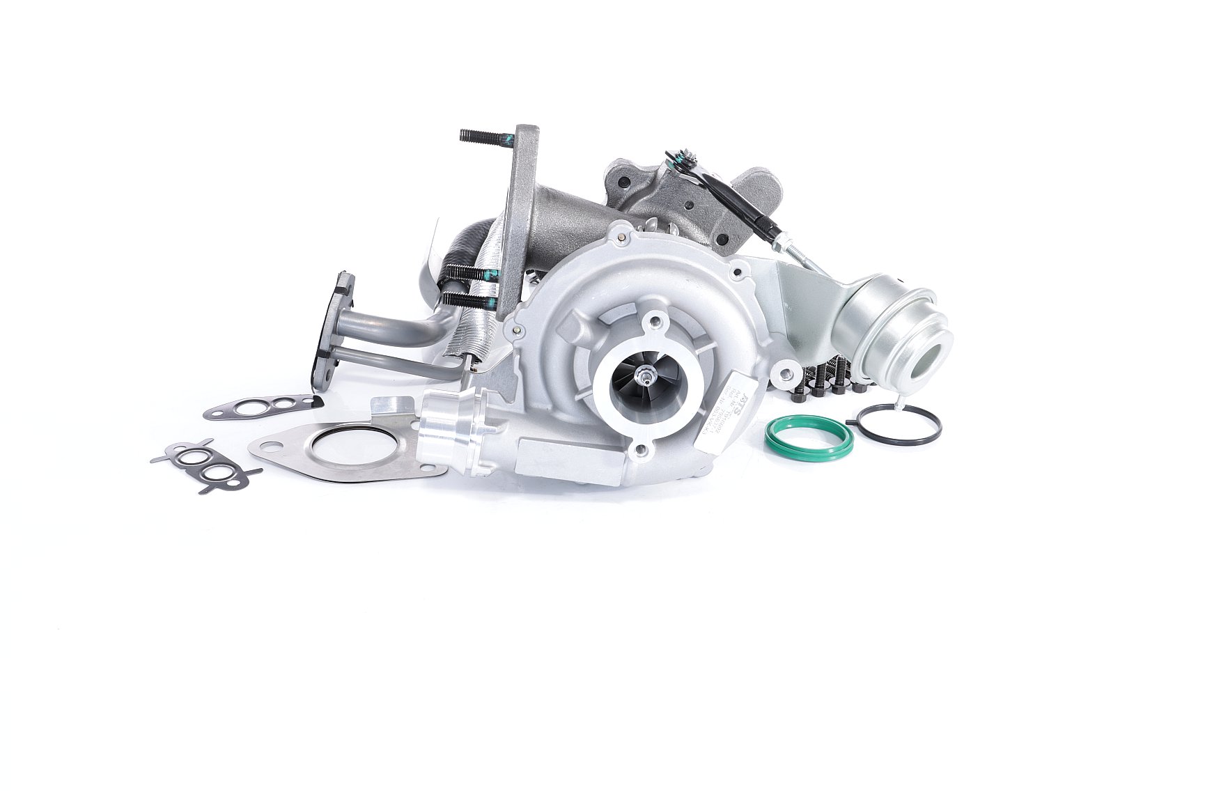 BTS TURBO T981467BL: Turbosuflantă cu material de atașare/fixare, cu conducta alimentare ulei, cu conducta scurgere ulei