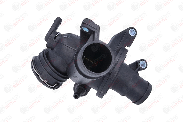BIRTH 80440: Kühlmittelflansch Vorderachse, mit Temperatursensor, mit Thermostat