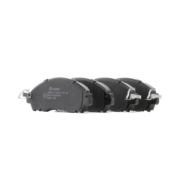 BREMBO P 56 120: Remblokken PRIME LINE Zonder toebehoren, Met anti-kreukplaat