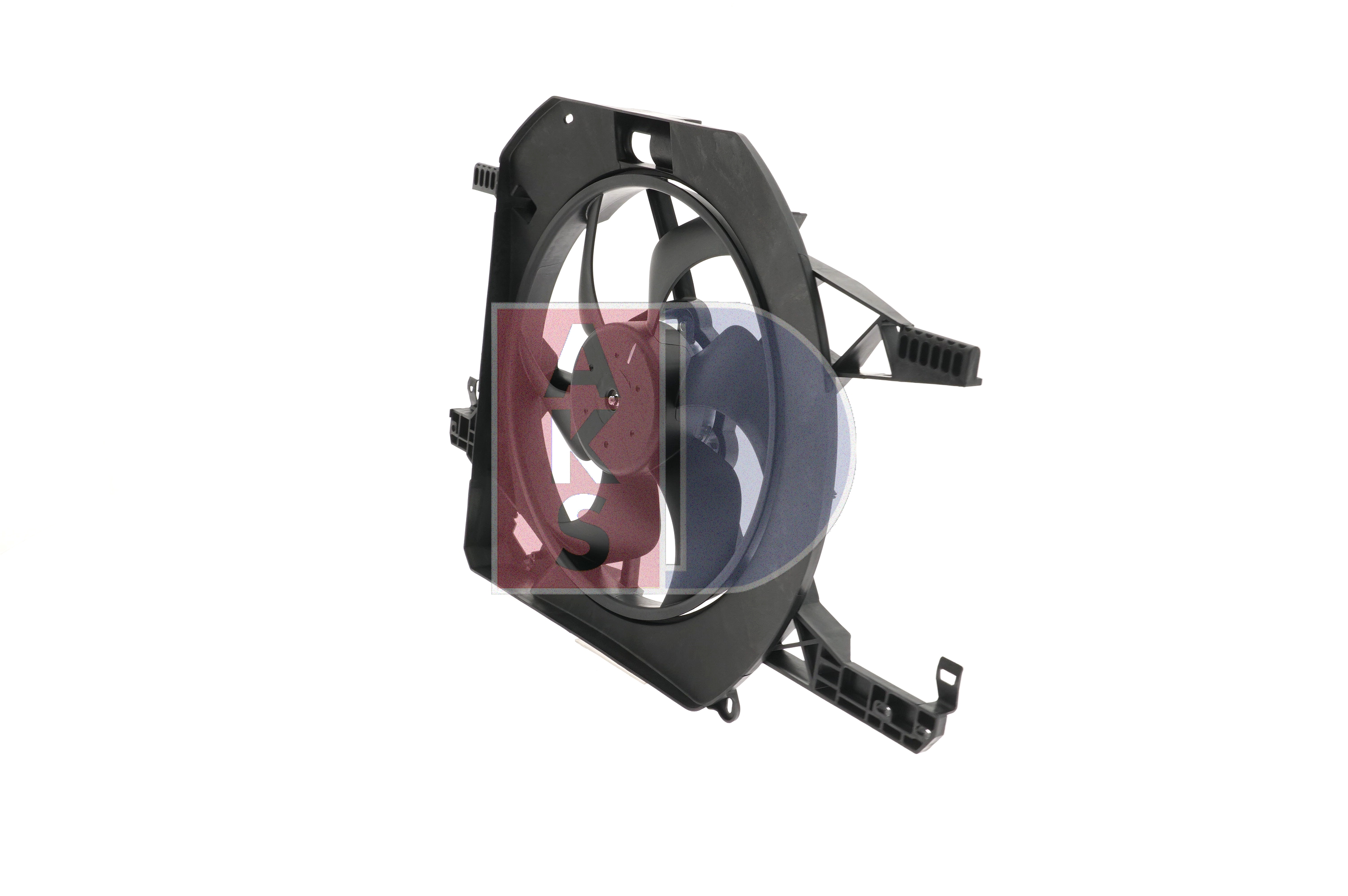 AKS DASIS 158142N: Ventilator, radiator 380mm, cu rama aerisire radiator
