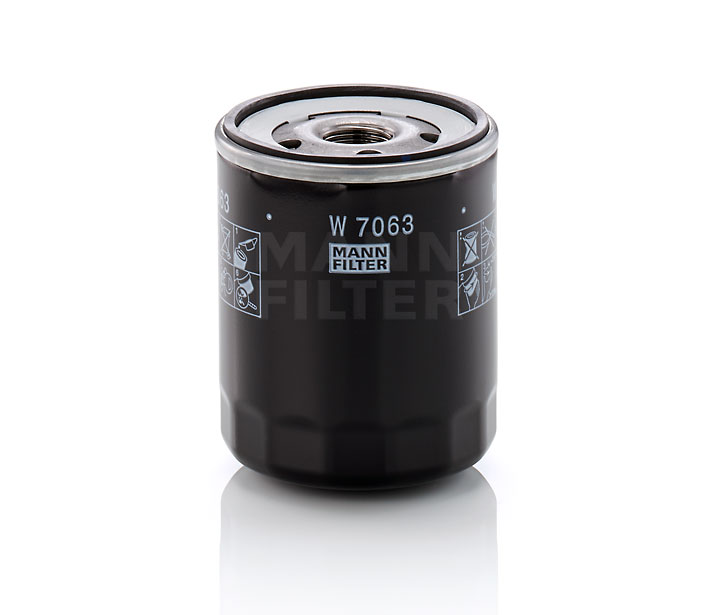MANN-FILTER W 7063: Filtre à huile avec un clapet de non retour