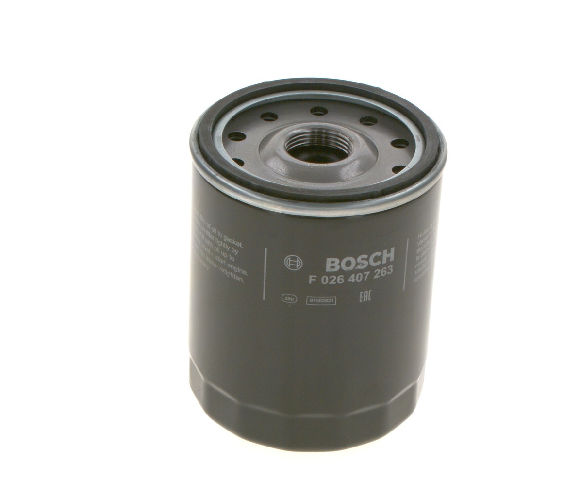 BOSCH F 026 407 263: Oliefilter Met een terugloopbeveiligingskleppen