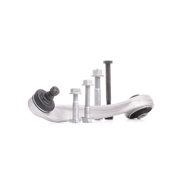 RIDEX 273C1241: Bras de suspension supérieur, avant, Essieu avant gauche, Aluminium, avec accessoires, avec support en caoutchouc