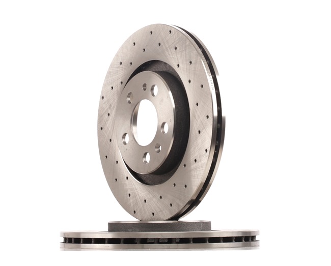 RIDEX 82B1855: Disco de freno Eje delantero, Ø: 280,0mm, perforado/ventil. int., Ø: 280,0mm, revestido, sin tornillos