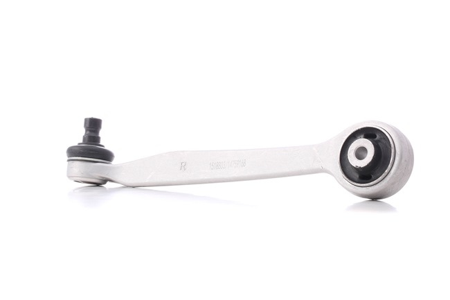 RIDEX 273C1447: Bras de suspension supérieur, avant, Essieu avant droit, Aluminium, avec accessoires, avec support en caoutchouc